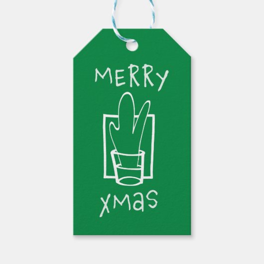 Prettig Kerstmis Cadeaulabel (Voorkant)
