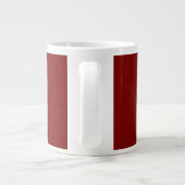 Prettig Kerstmis Dk Rood Extra Grote Beker (Achterkant)