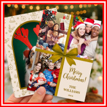 Prettig Kerstmis Elegante Strik Present Foto Colla