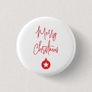 Prettig Kerstmis Familie Nieuw Jaar Bericht Ronde Button 3,2 Cm