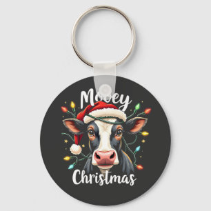 Prettig Kerstmis Grappig Kerst Rundvee Liefhebbers Sleutelhanger