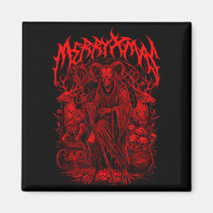 Prettig Kerstmis Heavy Metal Band Parodie Death Me Magneet