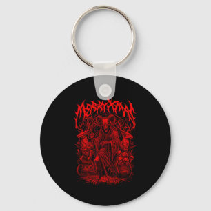 Prettig Kerstmis Heavy Metal Band Parodie Death Me Sleutelhanger