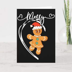 Prettig Kerstmis Kerstman Gingerbread Koppel Kerst Kaart