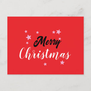 Prettig Kerstmis Klassiek Uniek Minimalistisch Een Feestdagenkaart
