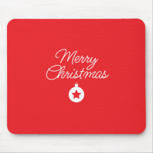 Prettig Kerstmis Klassiek Uniek Minimalistisch Een Muismat