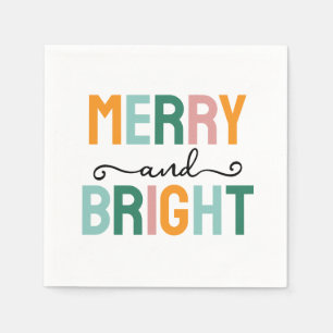 Prettig Kerstmis Klassiek Uniek Minimalistisch Een Servet