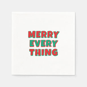 Prettig Kerstmis Klassiek Uniek Minimalistisch Een Servet