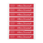 Prettig Kerstmis Klassieker Adreslabel Wikkel (Vel)