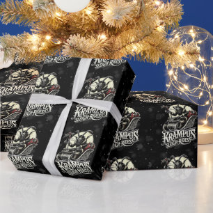 Prettig Kerstmis Krampus Kerst Krampus sleeën Cadeaupapier