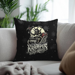 Prettig Kerstmis Krampus Kerst Sleetocht Kussen