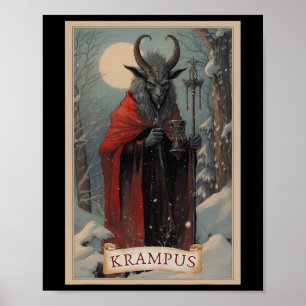 Prettig Kerstmis Krampus Xmas Horror Lelijke Trui Poster