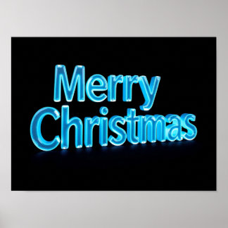 Prettig Kerstmis Luxe Typografie Poster Papier H50