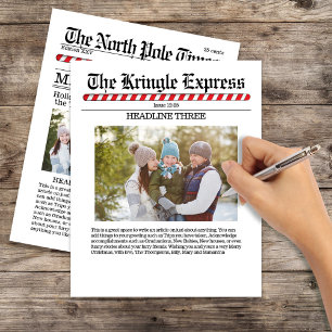 Prettig Kerstmis Meerdere foto's plezier Nieuws va Flyer