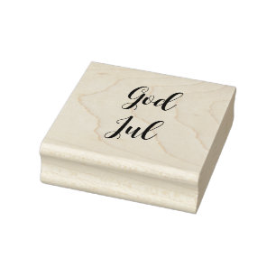 Prettig Kerstmis Noors Kerstgroet Rubberstempel