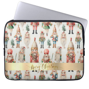 Prettig Kerstmis Notenkraker Vakantie Laptop Sleeve