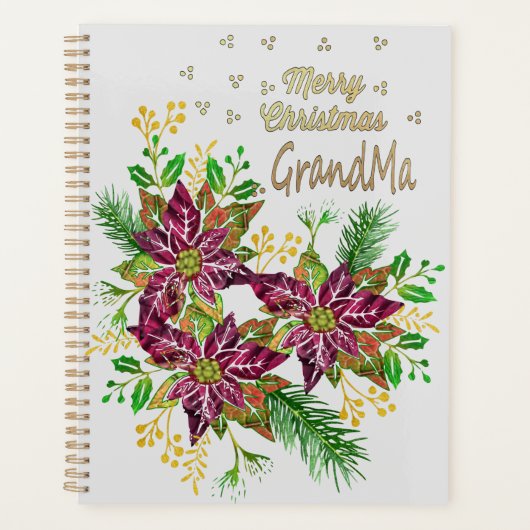 Prettig Kerstmis Oma Planner: Planner (Voorkant)