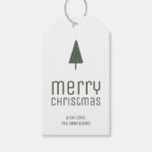 Prettig Kerstmis Persoonlijk Cadeaulabel (Voorkant)