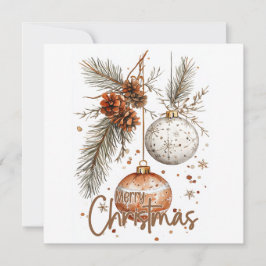 Prettig Kerstmis Rustieke Groet