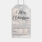 Prettig Kerstmis Teddbeer Cadeaulabel (Achterkant)