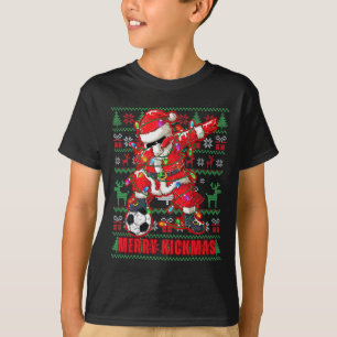Prettig Kerstmis Voetbal T-shirt voor Jongeren