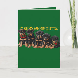 Prettig Kerstmis Vrolijke Feestdagen Puppies Festi Kaart