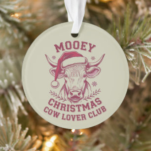 Prettig Kerstmis Western Cow Lover Club Kerstseizo Ornament