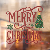 Prettig Kerstmis zakelijke groet Raamsticker (Vel 2)
