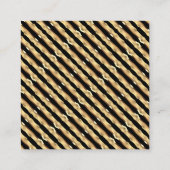 Prettig Kerstmis Zwart en Goud Italiaans Kerstfees Vierkante Visitekaartje (Achterkant)