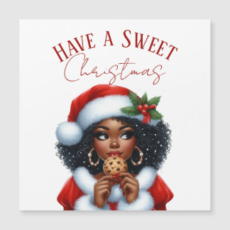 Prettig Kerstmis Zwarte Mevrouw Claus