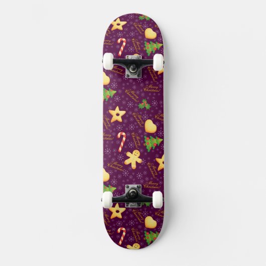 Prettig Kerstschaatsboard Skateboard (Voorkant)