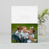 Prettig Kerstvakantie Rendier Folie Feestdagenkaart (Staand Voorkant)