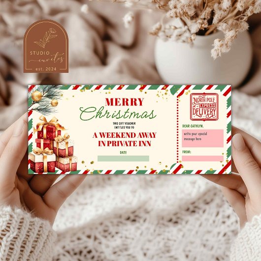 Prettig kerstweekend cadeaubon
