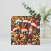 Prettig Kikkersmis  Feestdagenkaart (Staand voorkant)