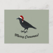 Prettig KraaiKerstmis Kerst Kraai Vakantie Ansicht Feestdagenkaart (Voorkant)