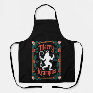 Prettig Krimps Kerstmis Hulst Kerstmis Kerstman Va Schort