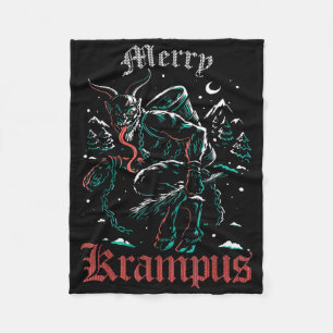 Prettig Krimps Kerstmis Xmas Horror Lelijke Kwade Fleece Deken