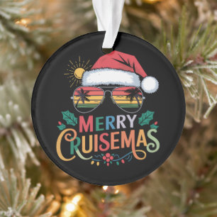 Prettig Kruisemas 2024 Kerstman Rendier Ornament