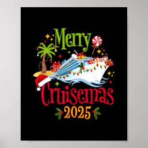 Prettig Kruisemas 2025 Familie Pyjama's Cruise Lic Poster