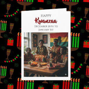 Prettig Kwanzaa - 26 december tot 1 januari Kaart