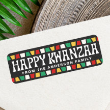 Prettig Kwanzaa Afrikaanse mozaïekranden aangepast