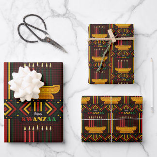 Prettig Kwanzaa PopArt Inpakpapier Vel
