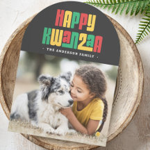 Prettig Kwanzaa rood groen geel foto