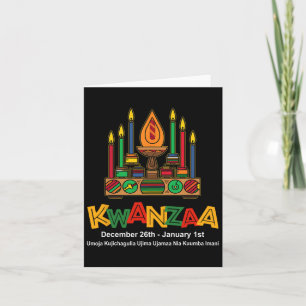 Prettig Kwanzaa Zeven Principes Van Kwanzaa - Kina Kaart