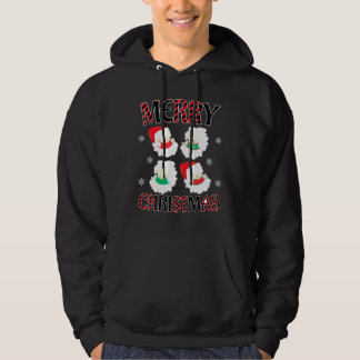 Prettig Kwarantaine Kerstmis 2021 Kerstman Hoed Ge Hoodie