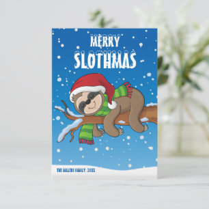 Prettig LuiaardKerstmis, Luiaard Kerstkaart,