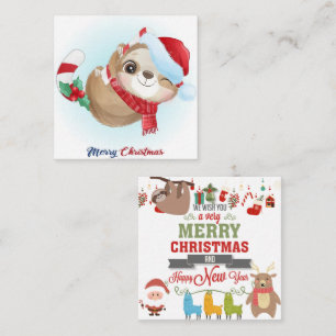 Prettig LuiaardKerstmis Notitiekaartje