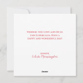 Prettig Lupercalia Slaap Baby Wolf Pagan Kinderen Feestdagenkaart (Achterkant)