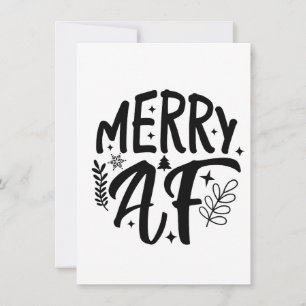 Prettig maf grappig kerst Sneeuwvlok Kerstmis Kaart