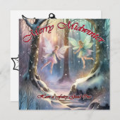 Prettig midwinter, prettig feest feestdagenkaart (Voorkant / Achterkant)
